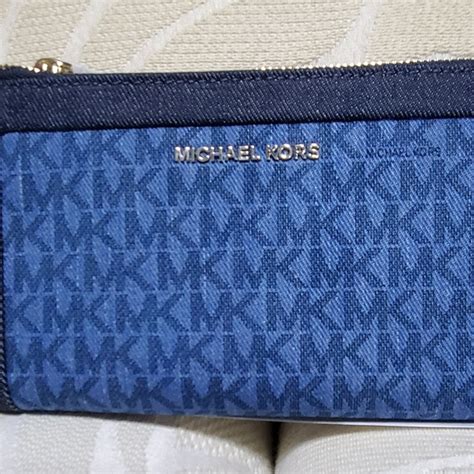 michael kors wallet price|Michael Kors denim wallet.